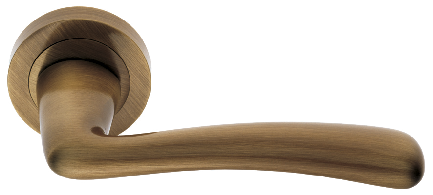 Ручка дверная COCKATOO R2 BGO раздельная на круглой розетке, цвет - матовая бронза фото купить Рязань
