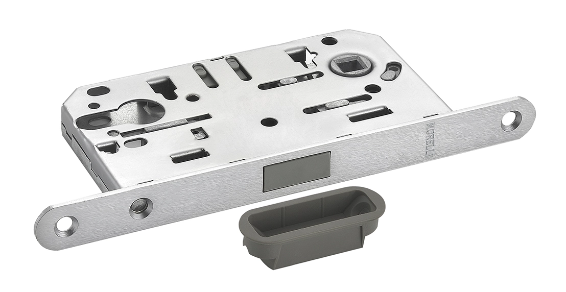 Защелка межкомнатная M1885 SSC магнитная под цилиндр, цвет суперматовый хром фото купить в Рязани