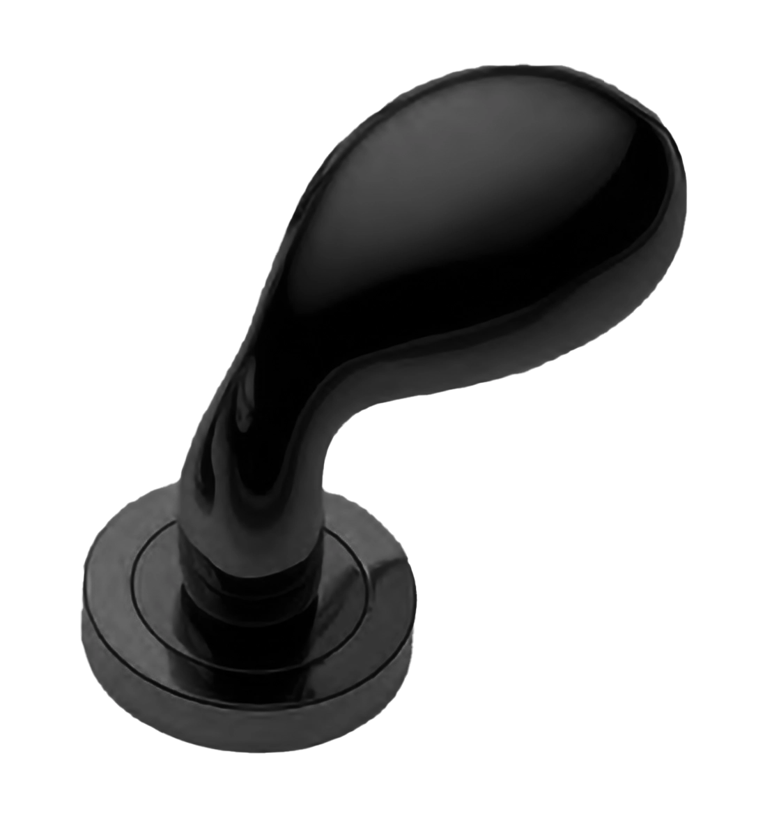 Ручка дверная AIR-2 R2 NERO раздельная на круглой розетке, цвет - черный фото купить Рязань