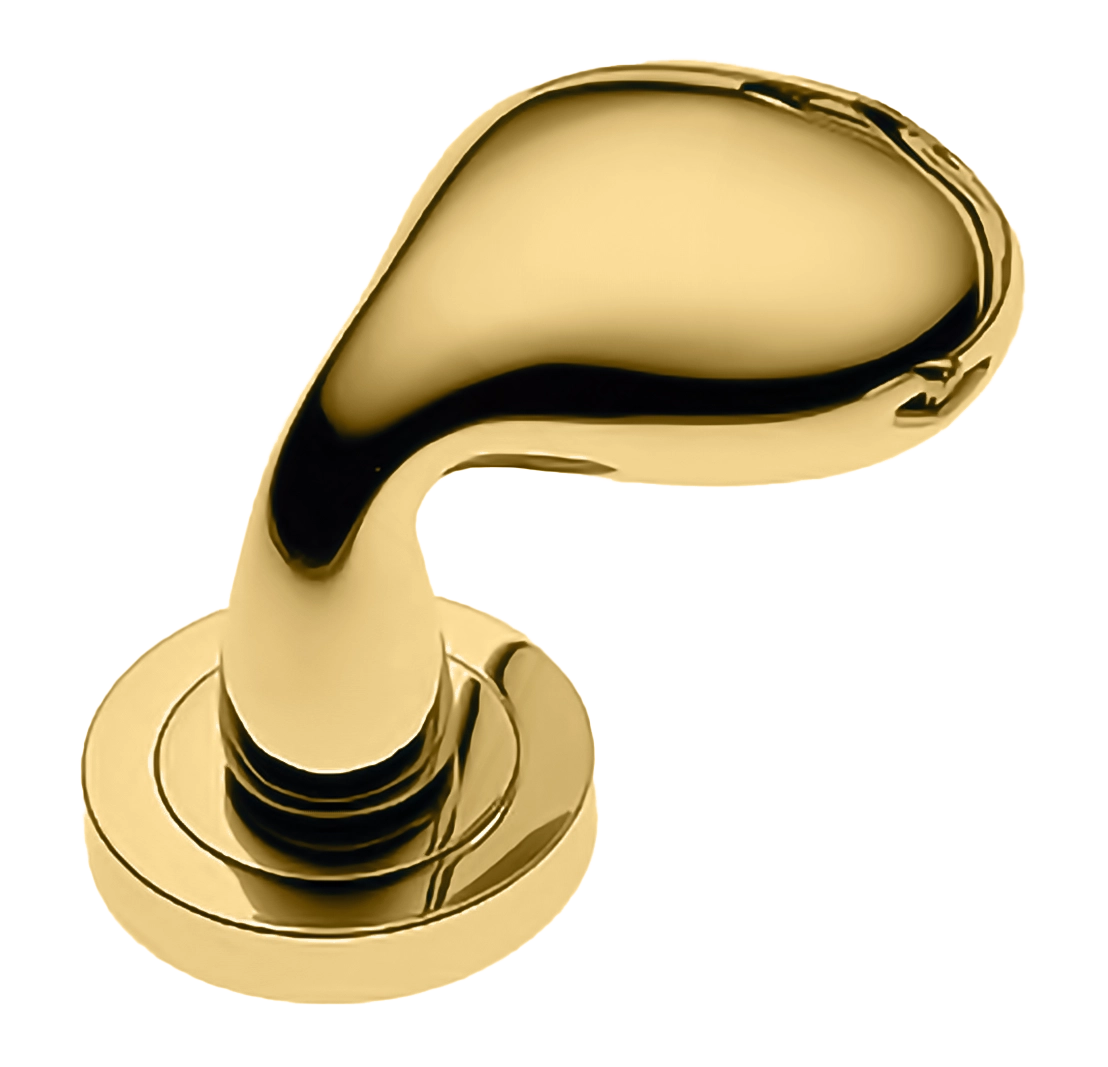 Ручка дверная SIENA-2 R2 OTL раздельная на круглой розетке, цвет - золото фото купить Рязань