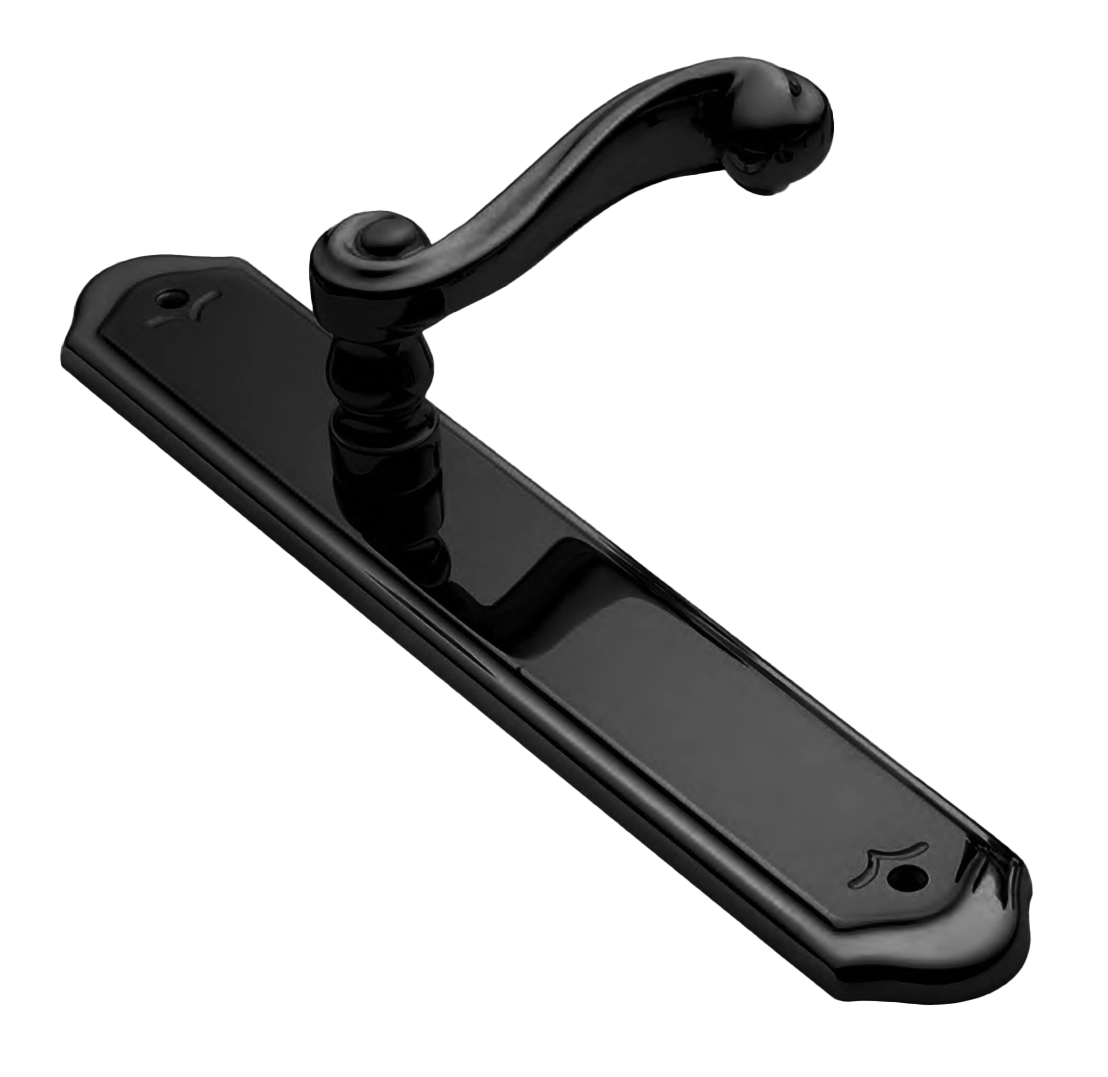 Ручка на планке PLAZA PL NERO, цвет - черный фото купить Рязань