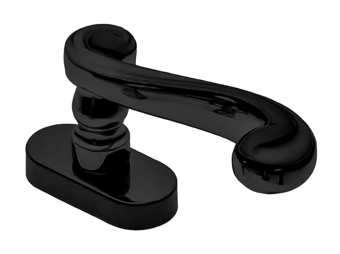 Ручка оконная PLAZA W1 NERO, цвет - черный фото купить Рязань