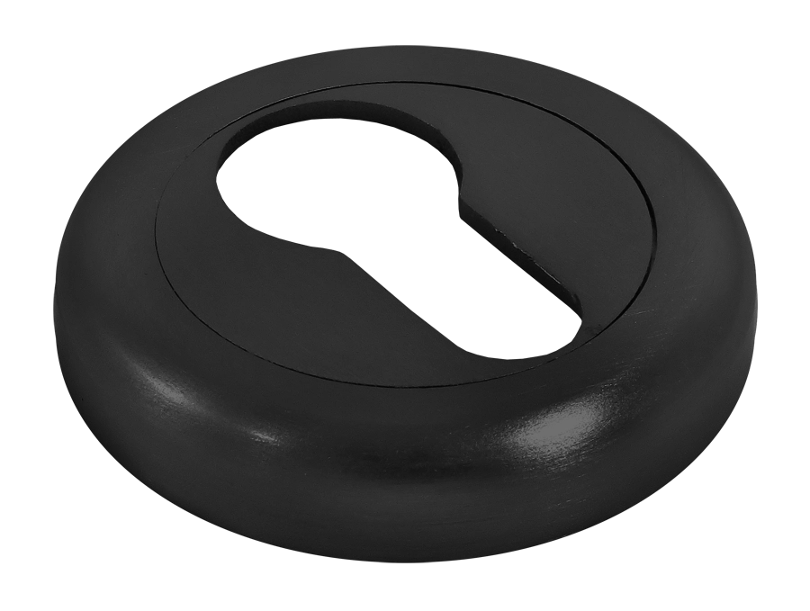 Накладка на ключевой цилиндр LUX-KH-R4 NERO на круглой розетке, цвет черный фото купить в Рязани