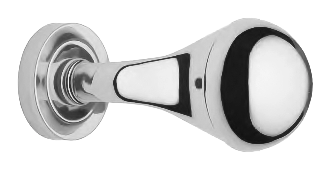 Поворотный кноб ART.402 CRO на круглой розетке с накладкой, цвет - хром фото купить Рязань