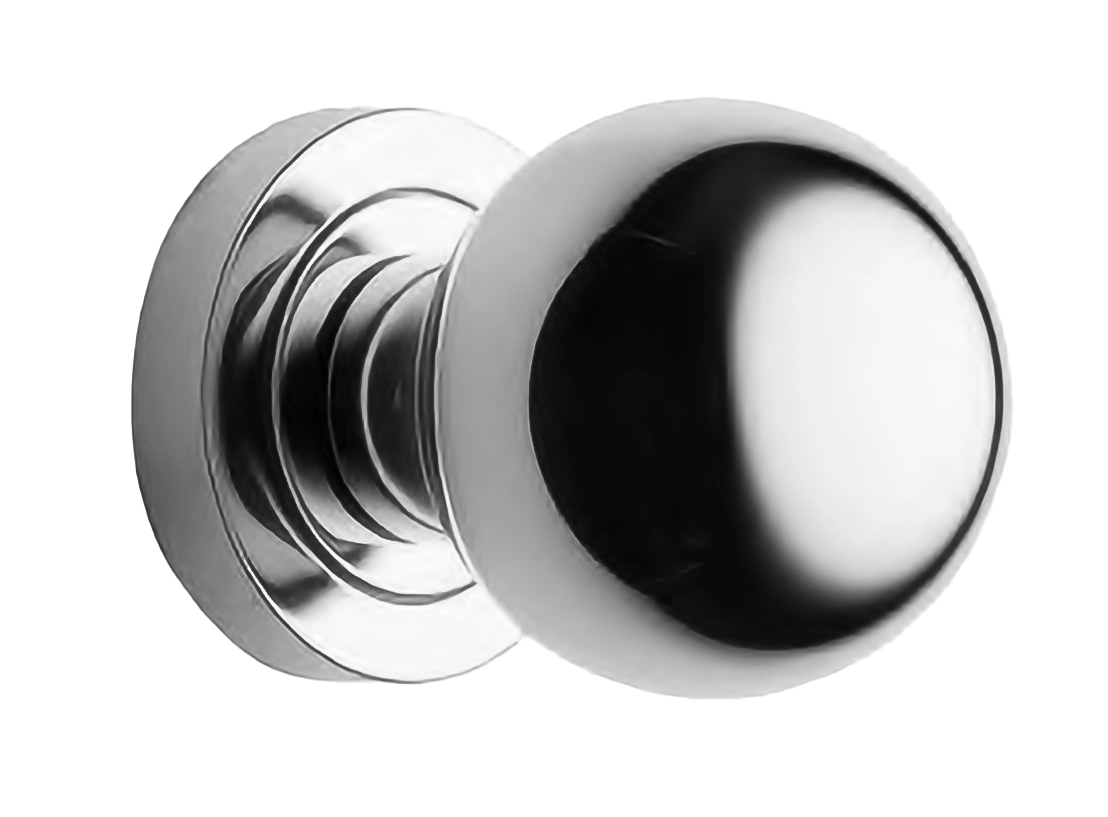 Поворотный кноб ART.430 CRO на круглой розетке с накладкой, цвет - хром фото купить Рязань