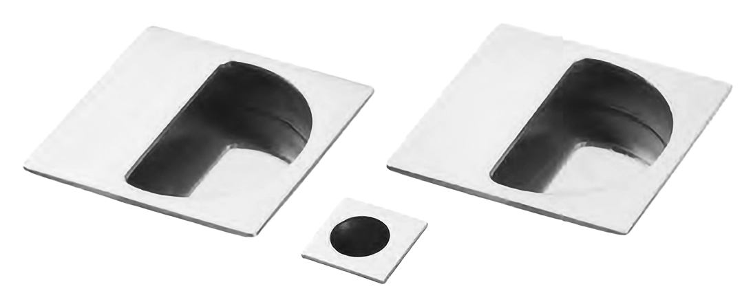 Ручки для раздвижной двери ART.72/Q CRO с пальчиковой ручкой и заверткой WC, цвет - хром фото купить Рязань