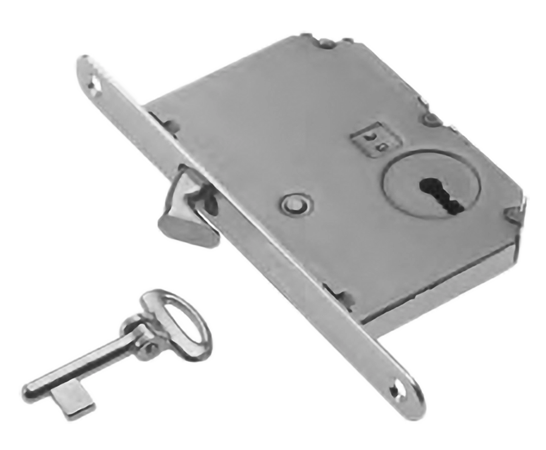 Замок с ключом буратино ART.SR2 CRO для раздвижной двери, цвет - хром фото купить Рязань