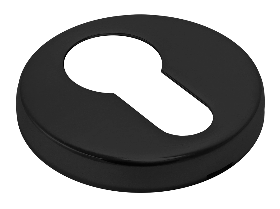 Накладка на ключевой цилиндр LUX-KH-R3-E NERO на круглой розетке, цвет черный фото купить в Рязани