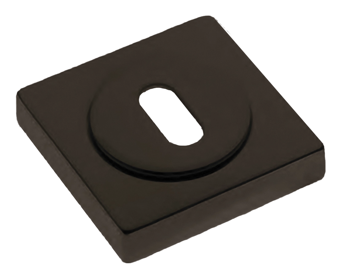 Накладка на ключевой цилиндр LUX-FK-S2 ANT на квадратной розетке под ключ буратино, цвет - антрацит фото купить Рязань