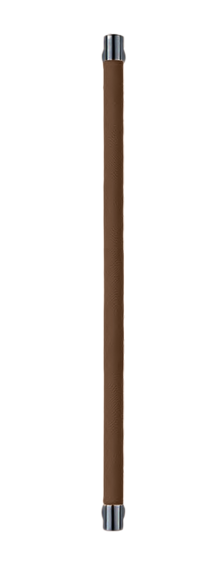 Ручка-скоба HIDE LEATHER PH/B NERO/TESTA DI MORO, цвет - черный/темно-коричневый фото купить Рязань