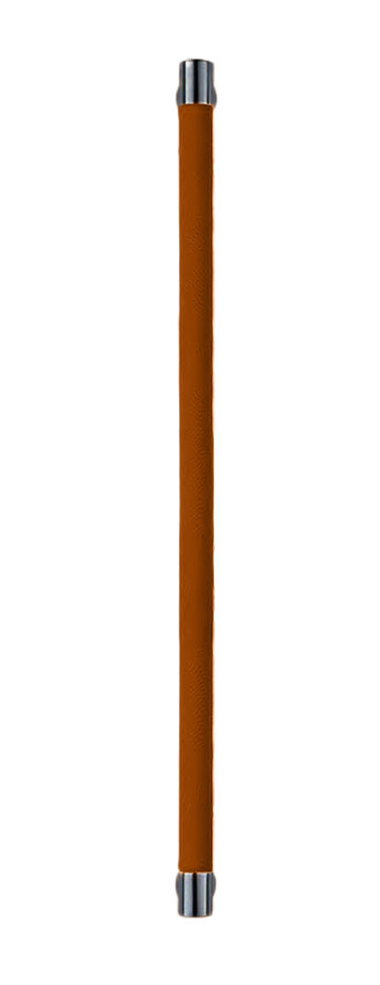 Ручка-скоба HIDE LEATHER PH/B NERO/CUOIO, цвет - черный/светло-коричневый фото купить Рязань