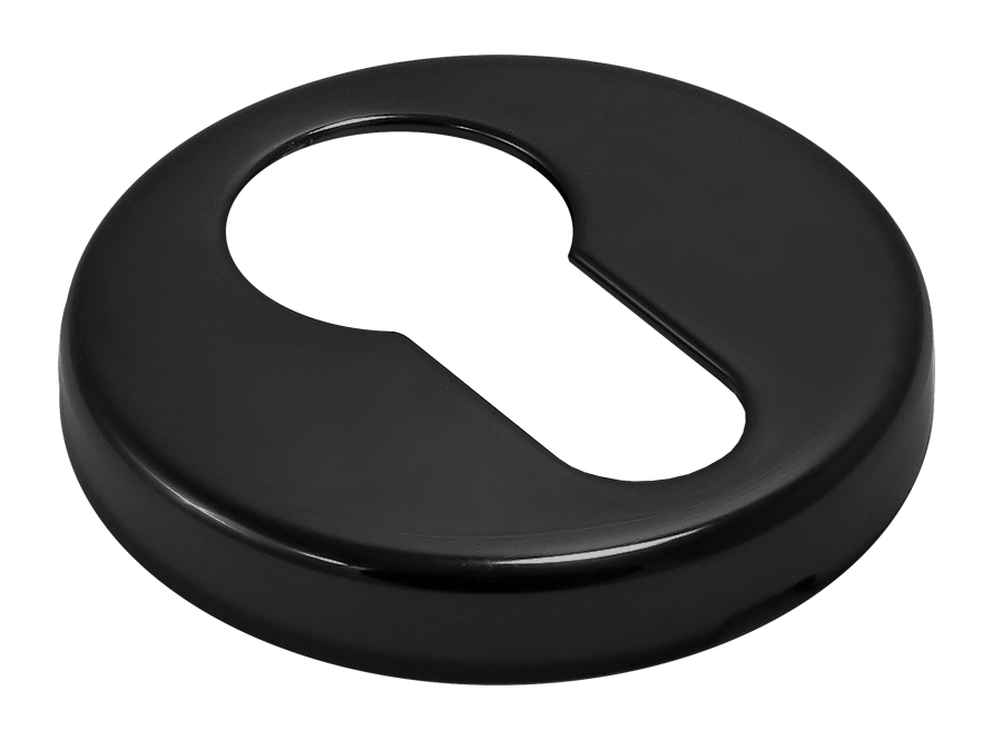 Накладка на ключевой цилиндр LUX-KH-R3 NERO на круглой розетке, цвет черный фото купить в Рязани