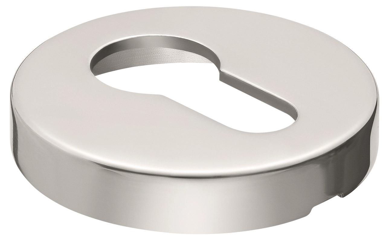 LUX-KH-R2 NIK, накладка на ключевой цилиндр на круглой розетке, цвет - никель фото купить в Рязани