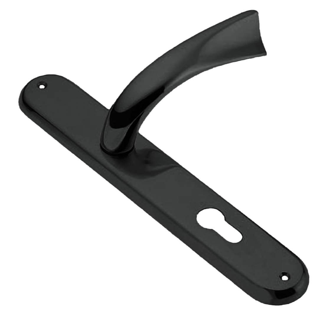 Ручка дверная на планке TENDER PL NIN, цвет черный никель, латунь фото купить в Рязани