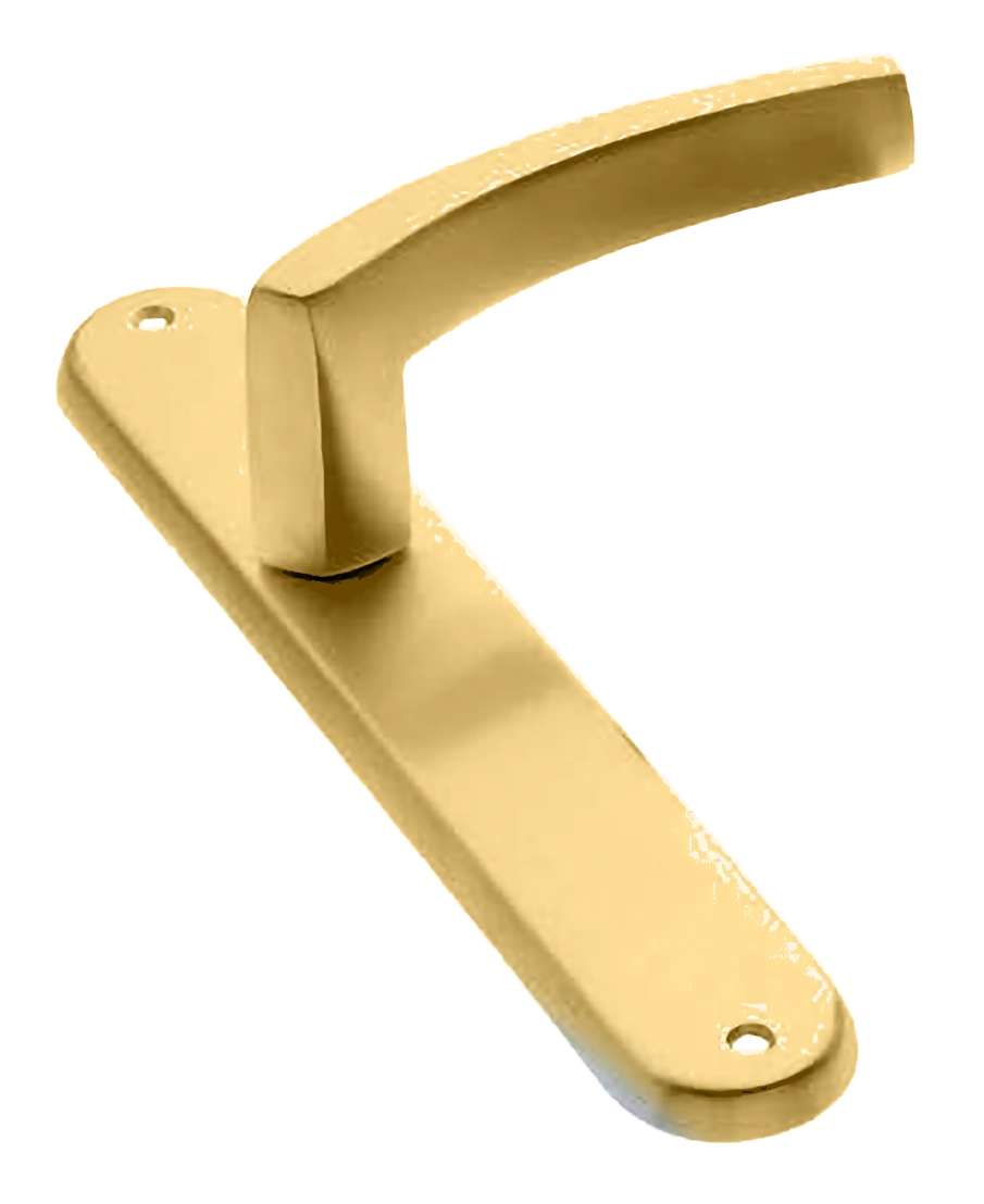 Ручка дверная на планке WIND PL OSA, цвет матовое золото, латунь фото купить в Рязани