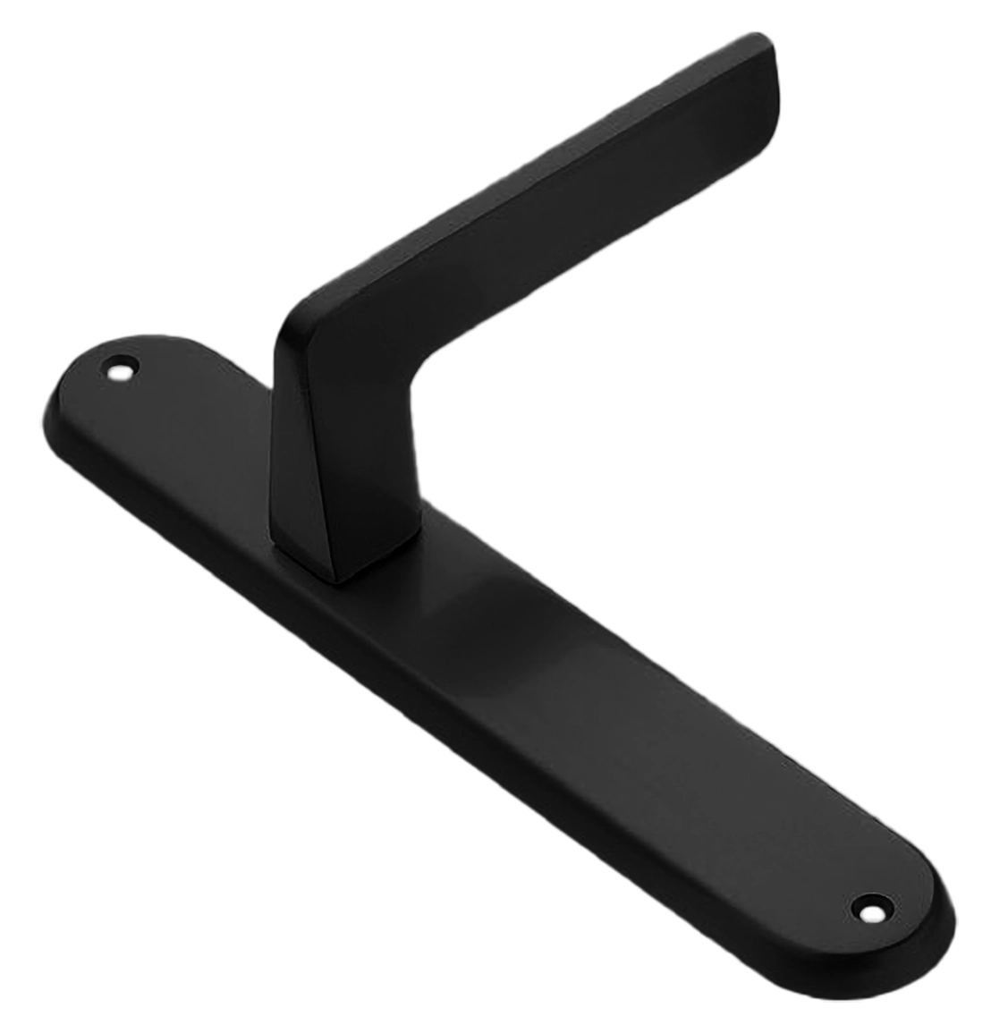 Ручка дверная на планке ROCK PL NERO, цвет черный, латунь фото купить в Рязани