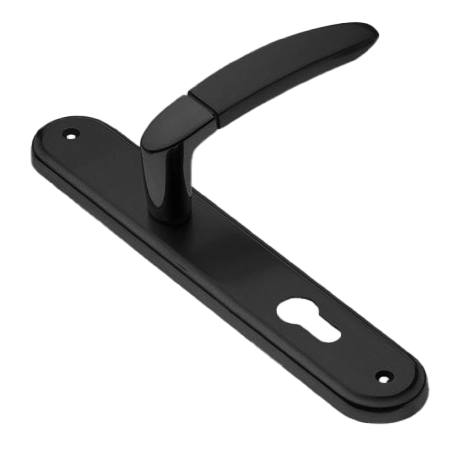 Ручка дверная на планке SAIL PL NERO, цвет черный, латунь фото купить в Рязани