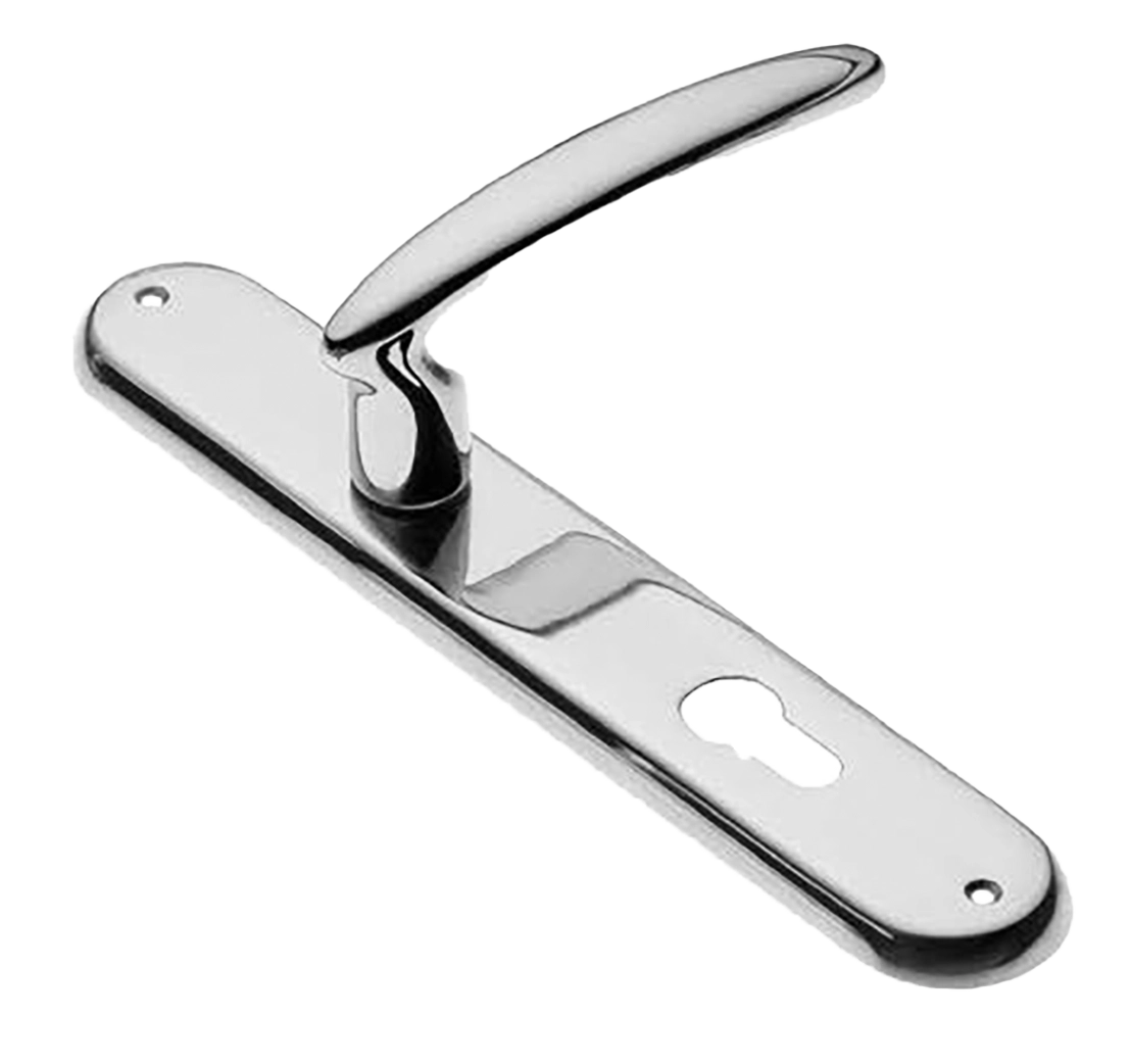 Ручка дверная на планке FLAMINGO PL CRO, цвет хром, латунь фото купить в Рязани