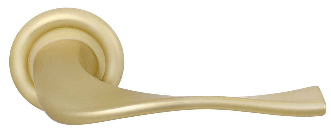 Ручка дверная SKYSCRAPER R7 AH на круглой розетке, цвет Осенний мёд/Autumn Honey фото купить Рязань