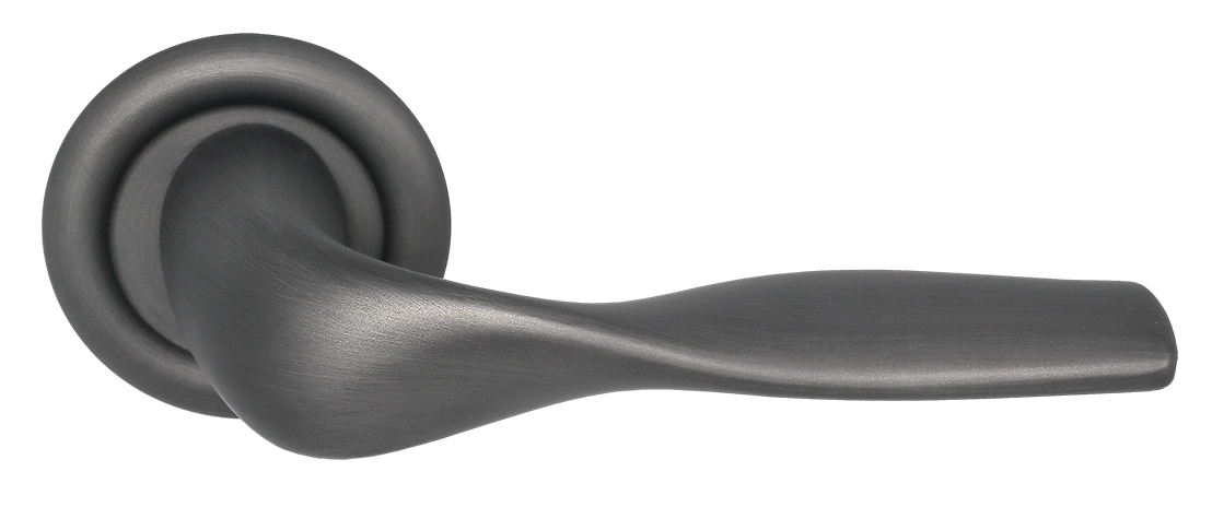 Ручка дверная LVB R7 SST на круглой розетке, цвет Летняя гроза/Summer Storm фото купить Рязань