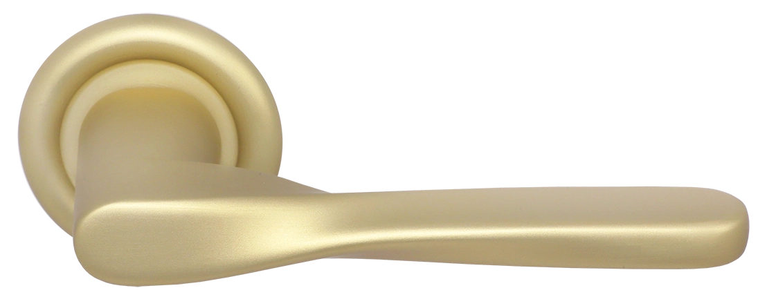 Ручка дверная THE OLYMPICS R7 AH на круглой розетке, цвет Осенний мёд/Autumn Honey фото купить Рязань