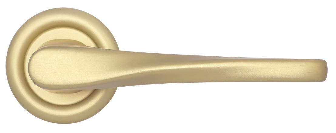 Ручка дверная THE OLYMPICS R7 AH на круглой розетке, цвет Осенний мёд/Autumn Honey фото купить в Рязани