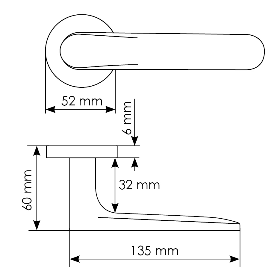 Комплект дверных ручек MH-59-R6 BL + завертка сантехническая MH-WC-R6 BL + защёлка бесшумная M1895 BL + петли врезные универсальные MSN 100X70X2.5-4BB BL (2шт), цвет черный фото купить в Рязани