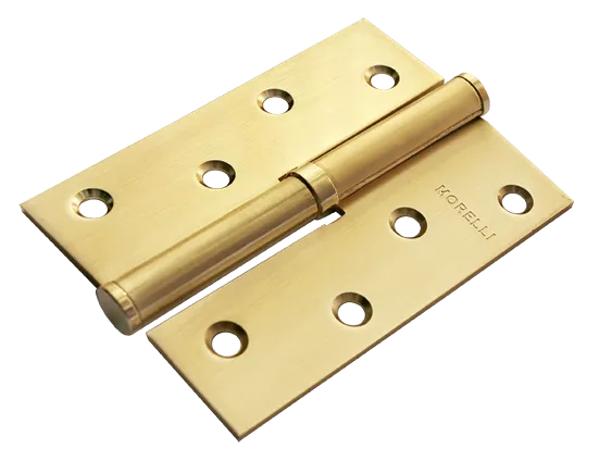 Петля разъемная карточная MSND 100X70X2.5 SG R с подшипником стальная правая, врезная, цвет матовое золото фото купить Рязань