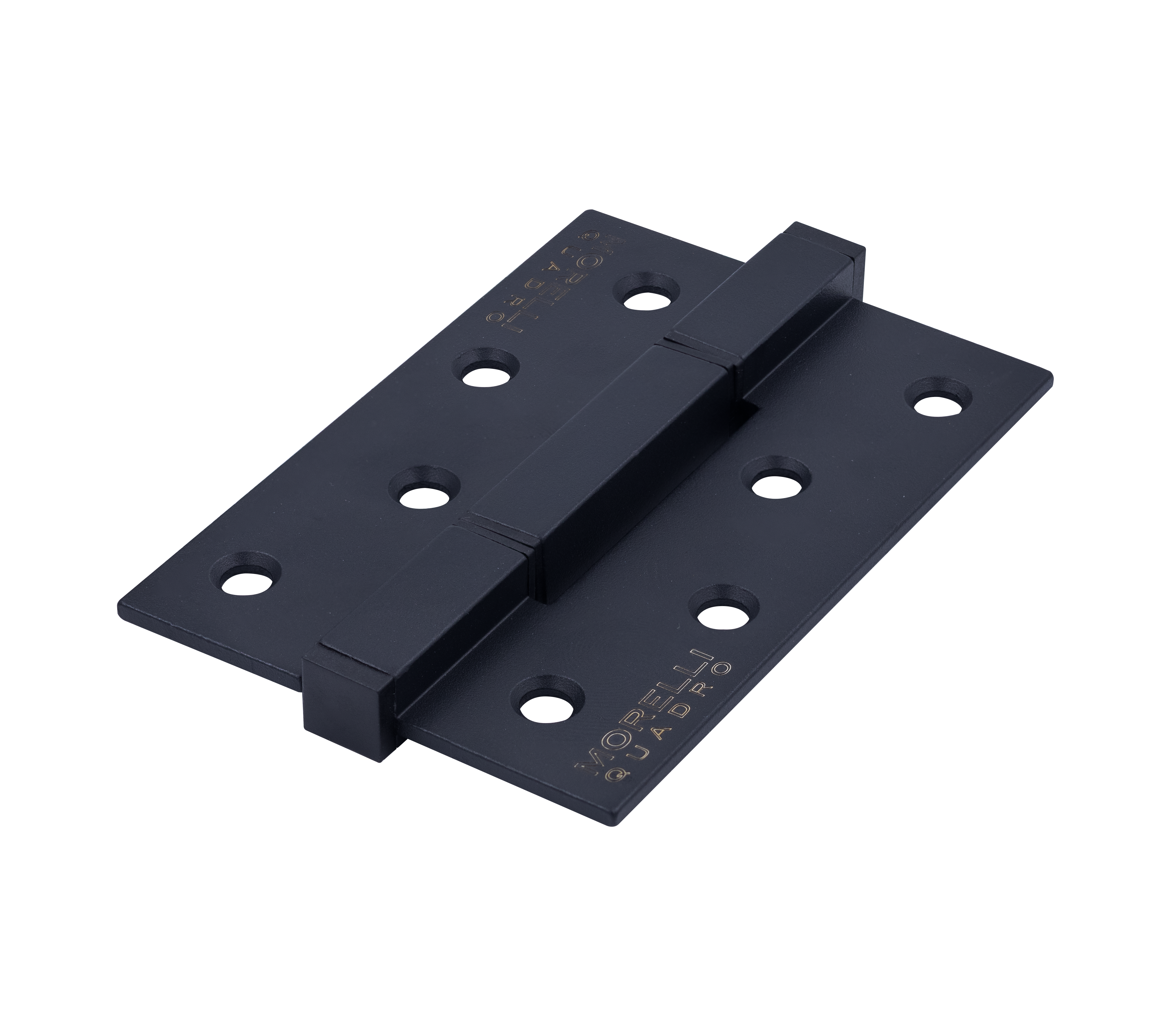 Петля алюминиевая QUADRO-2 BL без врезки на квадратной оси, цвет черный фото купить Рязань