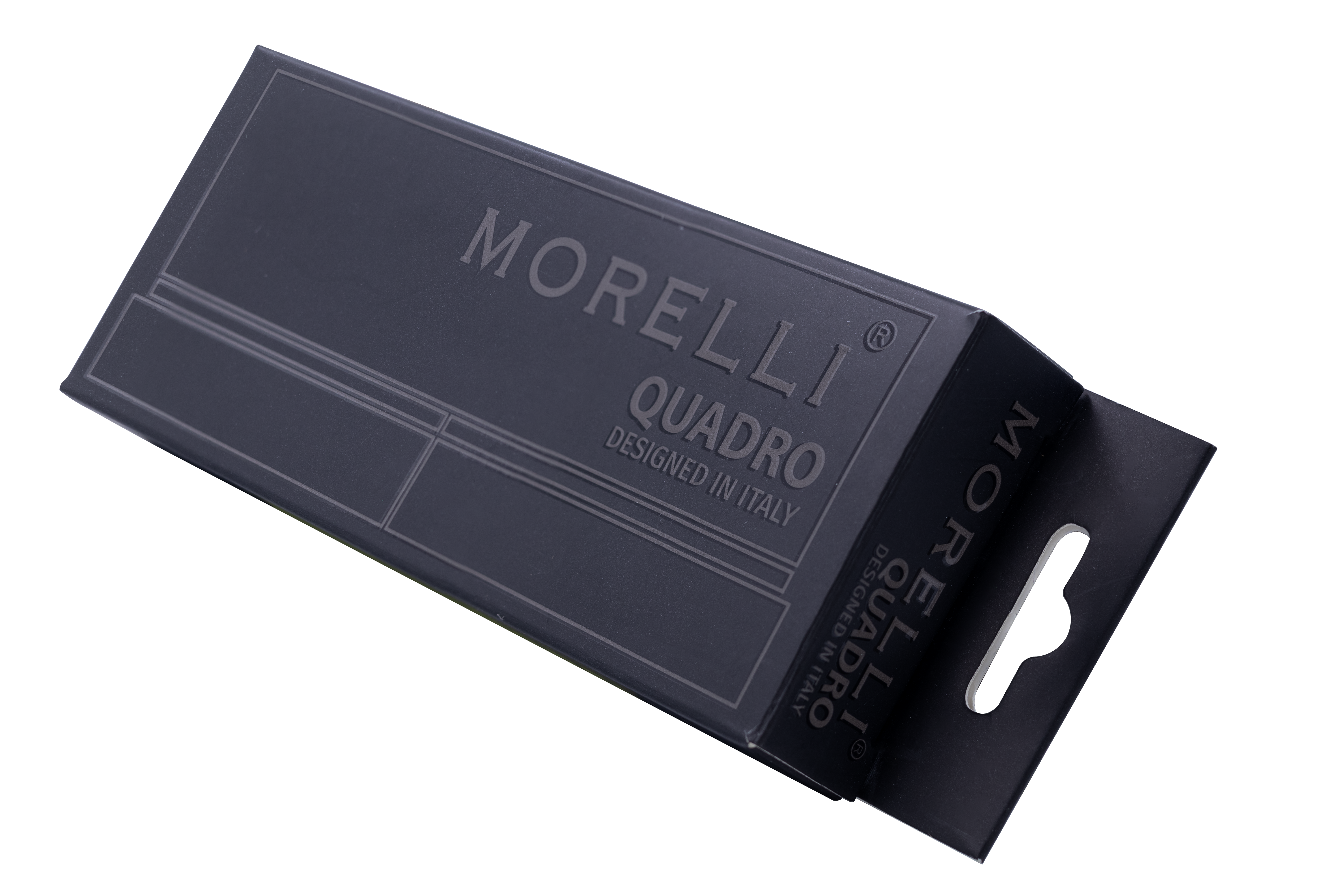 Петля алюминиевая QUADRO-2 BL без врезки на квадратной оси, цвет черный фото morelli Рязань
