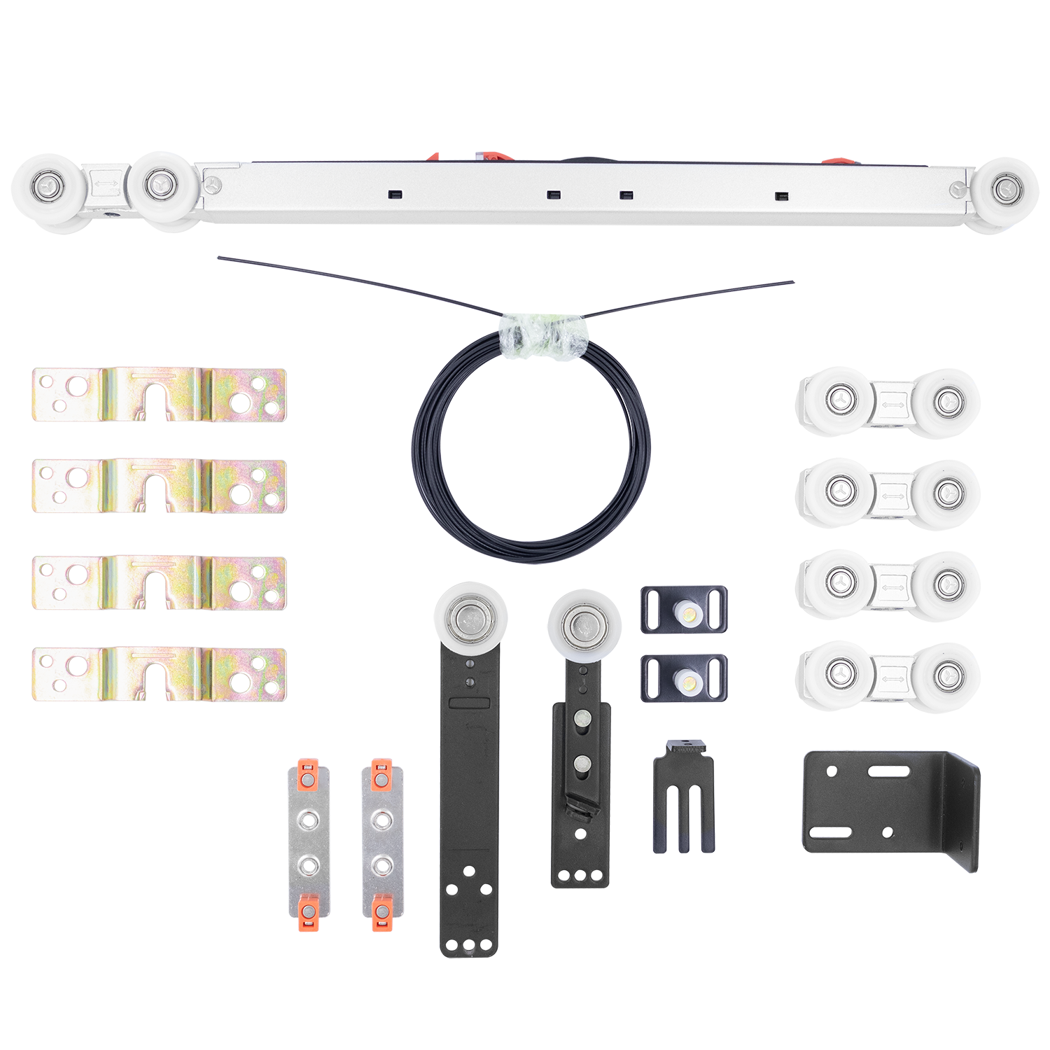 SET-TS 3+1, комплект системы TS для раздвижных дверей на 4 полотна (3 подвижных и 1 стационарное) фото купить Рязань