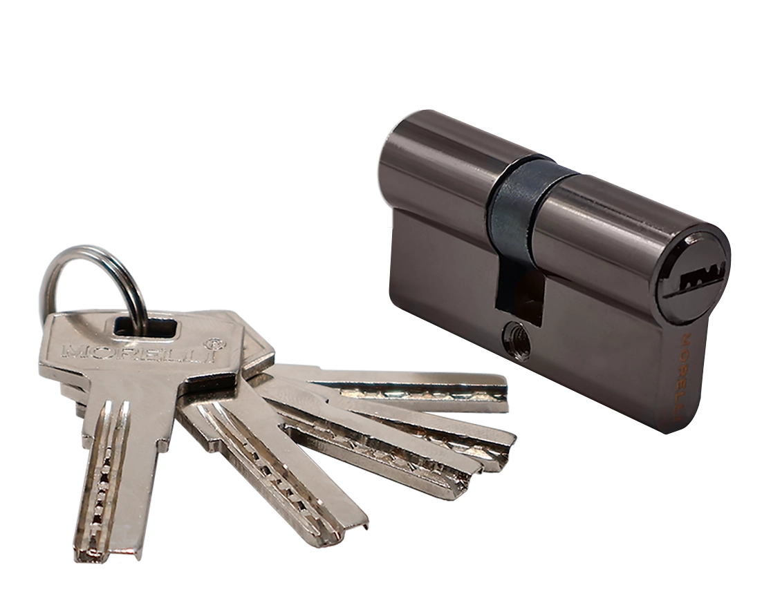 Ключевой цилиндр высокой секретности HS 60C BN (60мм), цвет - черный никель фото купить Рязань