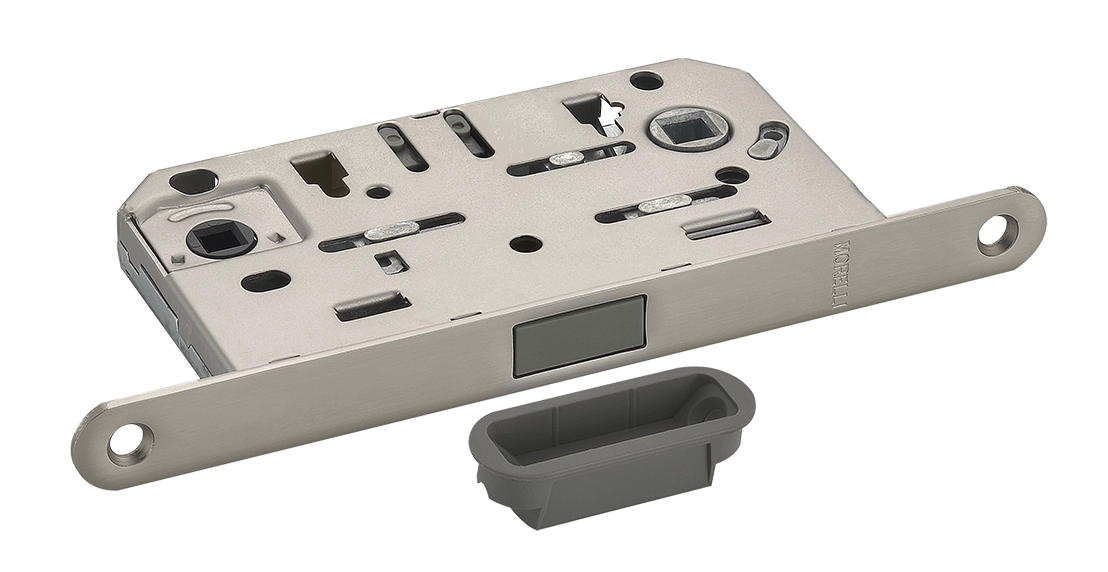 Защелка межкомнатная M1895 MSN магнитная, сантехническая, цвет матовый сатинированный никель фото купить Рязань