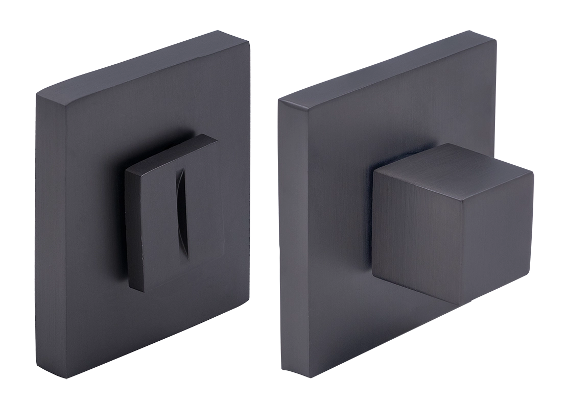 Завертка сантехническая MH-WC-S6 GR на квадратной розетке цвет графит, ЦАМ фото купить Рязань