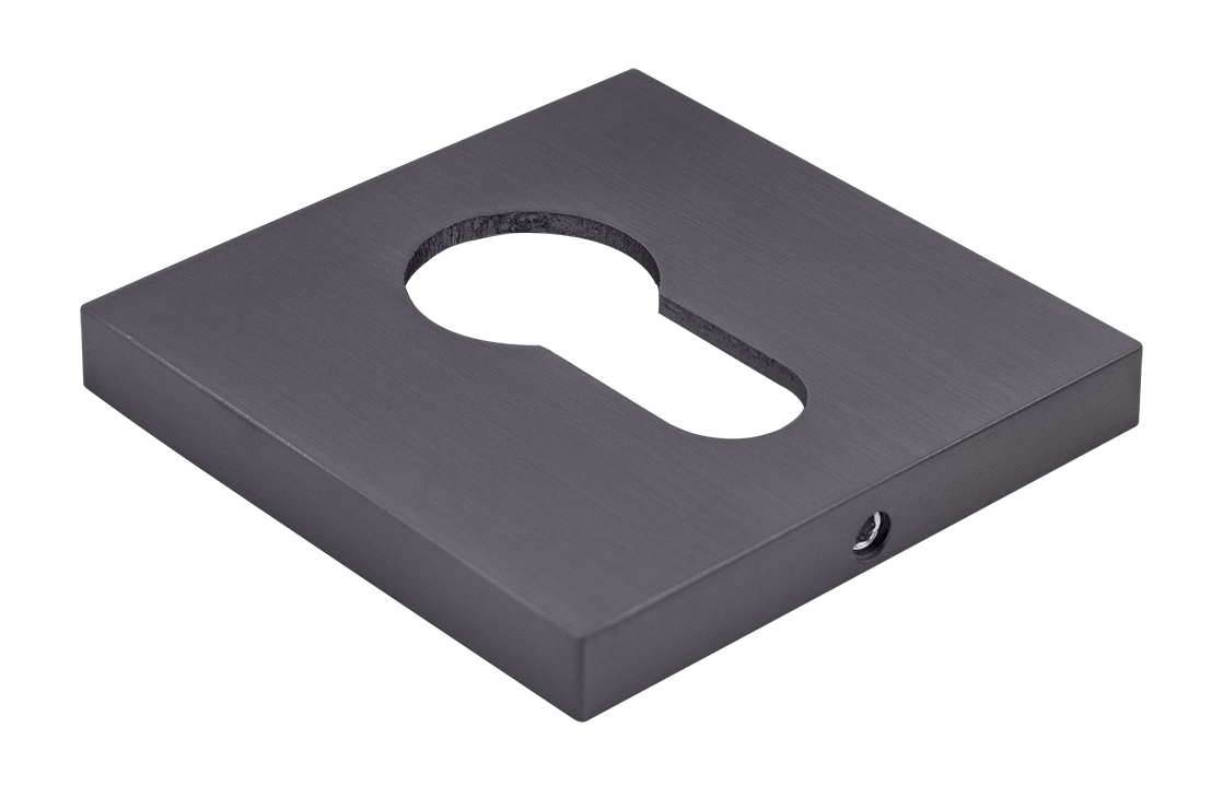 Накладка на замок MH-KH-S6 GR квадратная под евроцилиндр, цвет graphite фото купить Рязань
