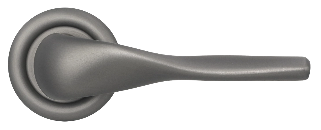 Ручка дверная LVB R7 WF на круглой розетке, цвет Зимняя стужа/Winter Frost фото купить в Рязани