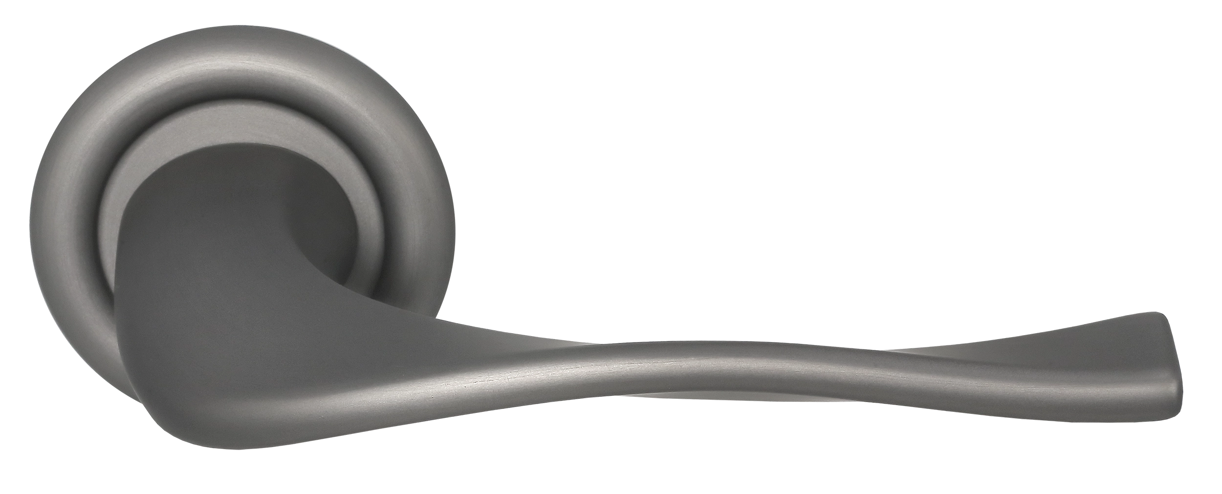 Ручка дверная SKYSCRAPER R7 WF на круглой розетке, цвет Зимняя стужа/Winter Frost фото купить Рязань