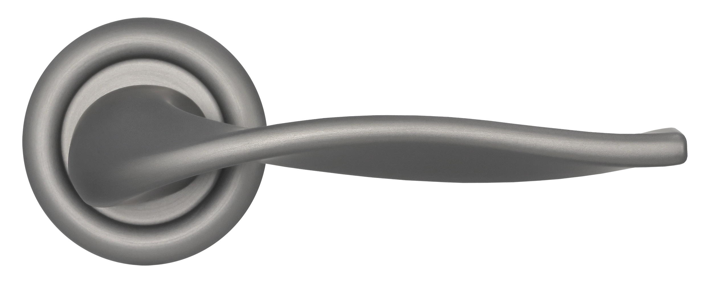 Ручка дверная SKYSCRAPER R7 WF на круглой розетке, цвет Зимняя стужа/Winter Frost фото купить в Рязани