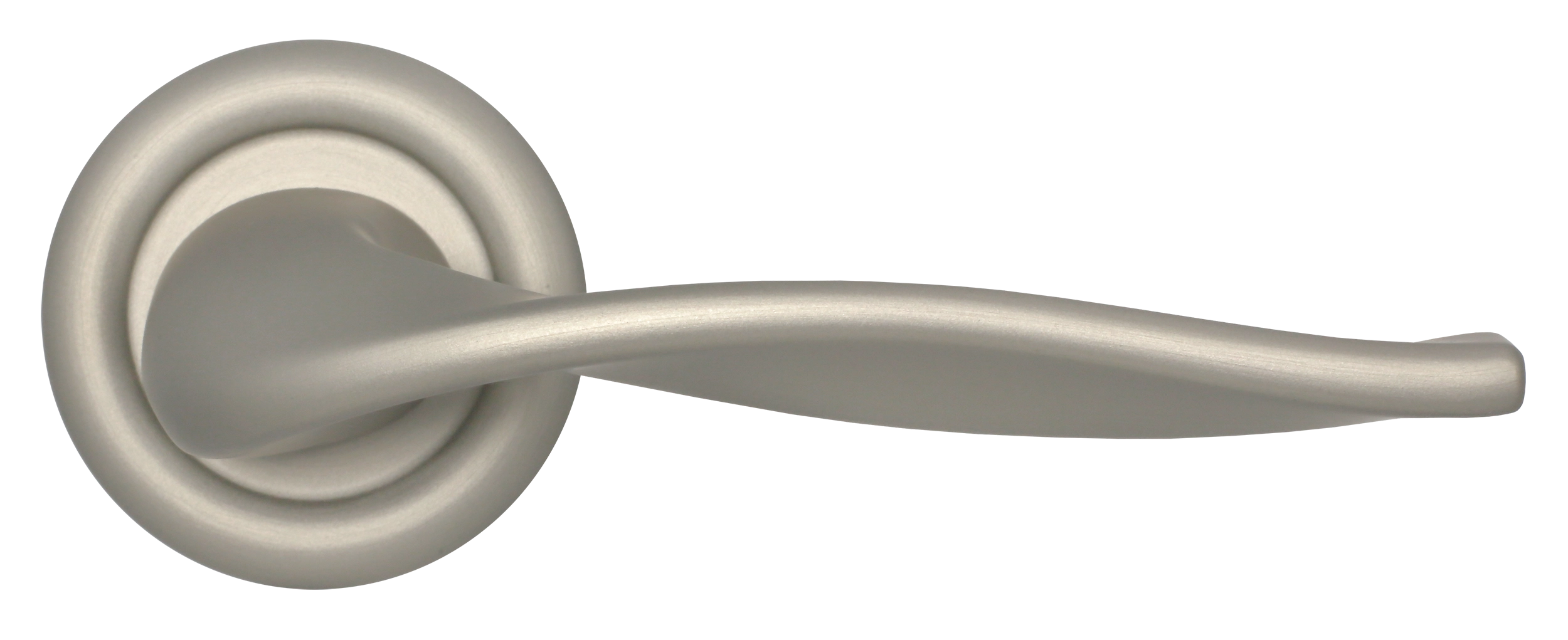 Ручка дверная SKYSCRAPER R7 SMI на круглой розетке, цвет Весенняя дымка/Spring Mist фото купить в Рязани