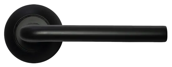 КОЛОННА, ручка дверная MH-03 BL, цвет - черный фото купить в Рязани