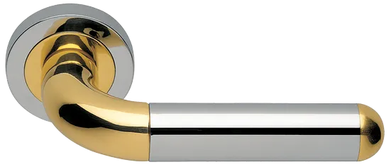 GAVANA R2 COT, ручка дверная, цвет - глянцевый хром/золото фото купить Рязань