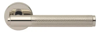Ручка дверная BRIDGE R6 NIS на усиленной розетке, цвет матовный никель,латунь