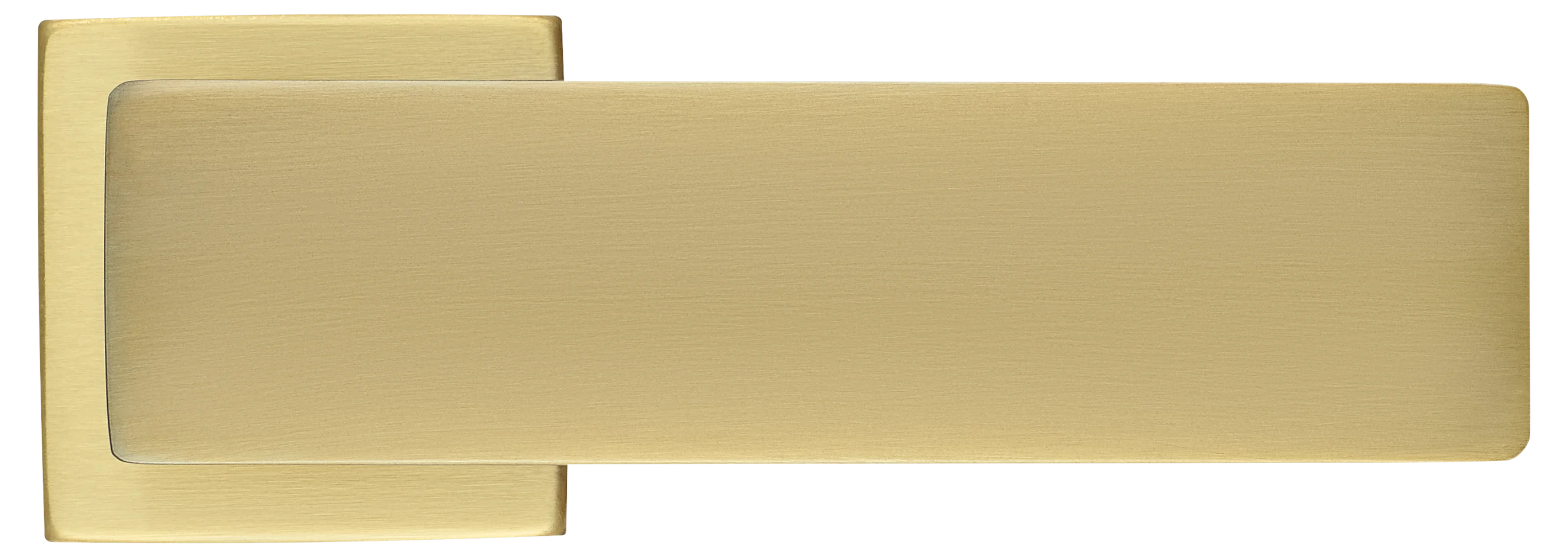 Ручка дверная SPACE S5 OSA раздельная на квадратной розетке, цвет матовое золото, ЦАМ фото купить в Рязани