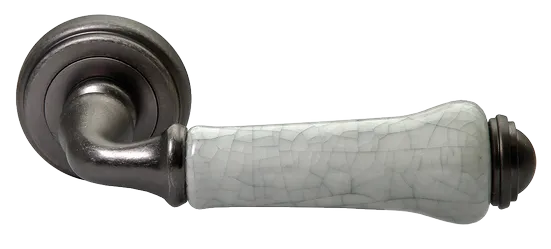 UMBERTO, ручка дверная MH-41-CLASSIC OMS/GR, цвет - старое мат.серебро/серый фото купить Рязань
