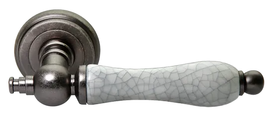 MART, ручка дверная MH-42-CLASSIC OMS/GR, цвет - старое мат.серебро/серый фото купить Рязань
