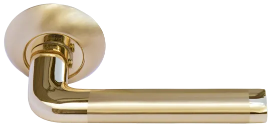 КОЛОННА, ручка дверная MH-03 SG/GP, цвет - мат.золото/золото фото купить Рязань