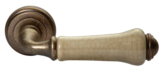UMBERTO, ручка дверная MH-41-CLASSIC OMB/CH, цвет-старая мат.бронза/шампань фото купить Рязань