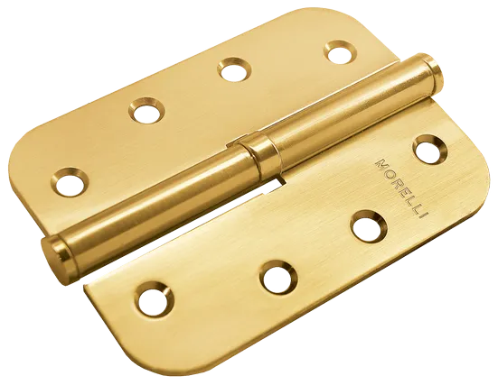 MSD-C 100X70X2.5 SG R, петля стальная скругленная правая без коронки, цвет - мат.золото фото купить Рязань