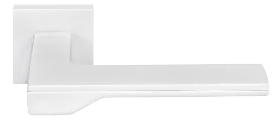 PIERRES, ручка дверная на квадратной накладке MH-49-S6 W, цвет - белый фото купить Рязань