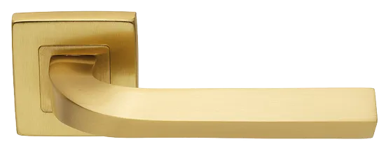 Ручка дверная TENDER S3 OSA раздельная на квадратной розетке, цвет матовое золото, латунь фото купить Рязань